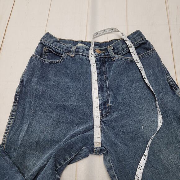 Vintage 70s 80s Calvin Klein high rise straight leg jeans distressed destroyed - Picture 5 of 13